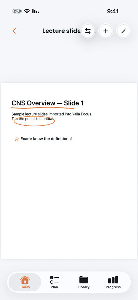 Scrolling through an annotated PDF